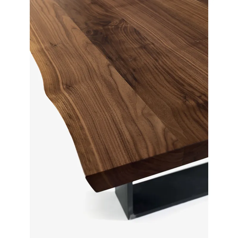Dining Table     NEWTON NATURAL SIDES Noyer / noir           RIVA 1920