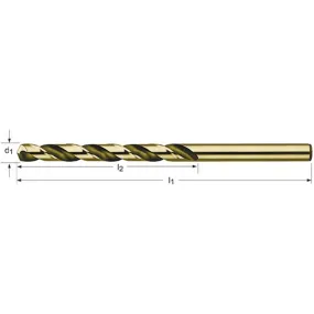 Dormer M51CO17/64 Foret à métal long 17/64" x 3-7/8" x 6-1/4" acier haute vitesse / cobalt