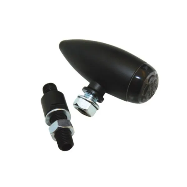 Feu arrière à LED HIGHSIDER Micro-Bullet, noir, teinté
