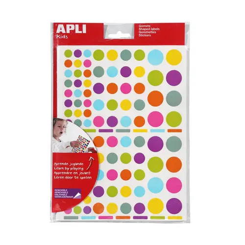 Gommettes formes et couleurs pastels assorties 40 feuilles