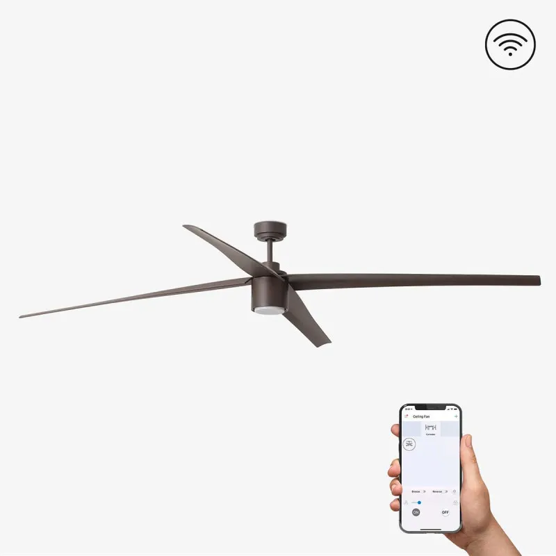 Plafonnier ventilateur marron taille XL