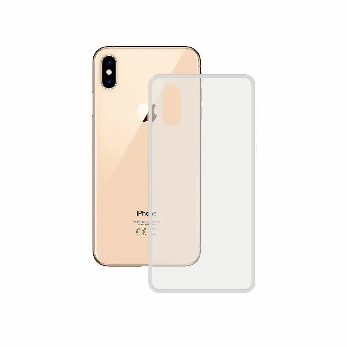 Protection pour téléphone portable KSIX iPhone X/Xs Transparent 