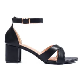 Sandales à talons noires Shelovet, femmes le noir