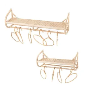 Set 2 vestiaires et cintres 100x25x30