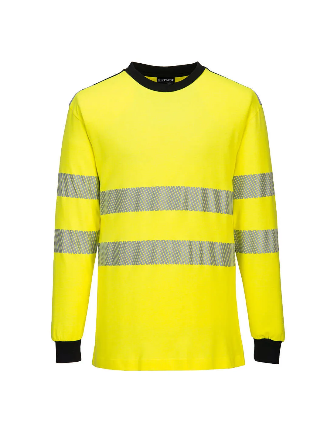 T-Shirt Hi-Vis Flamme Résistant WX3 couleur : Jaune/Noir taille S - PORTWEST - - FR701YBRSPORTWEST