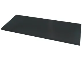 Tablette, laquée en acier peint, 796 x 332 x 24, gris noir