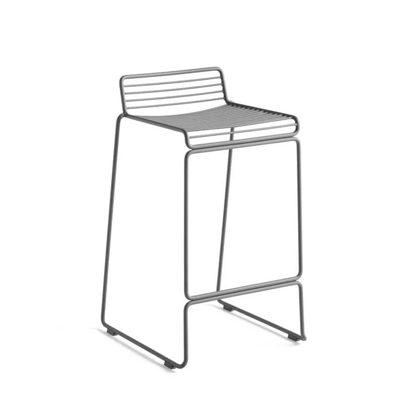 Tabouret haut     HEE BARSTOOL H 65 Gris           HAY