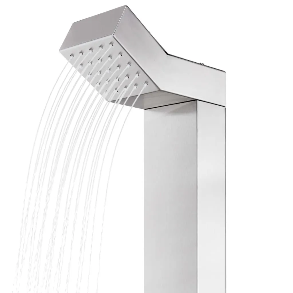vidaXL Douche de jardin 220 cm Acier inoxydable | vidaxl-fr