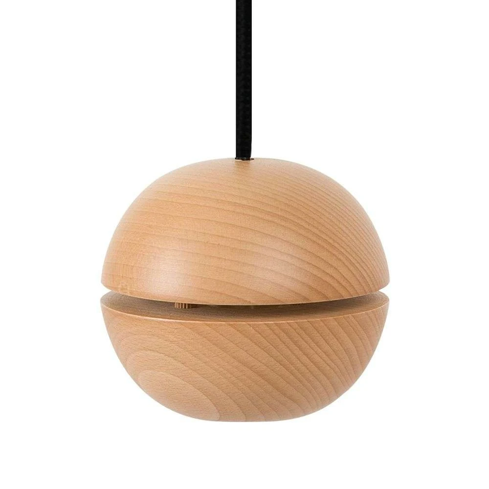 Wooden Balls 6 Suspension Wood/Black - Envostar