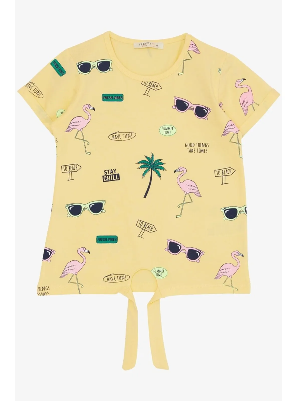 Yellow - Girls` T-Shirt